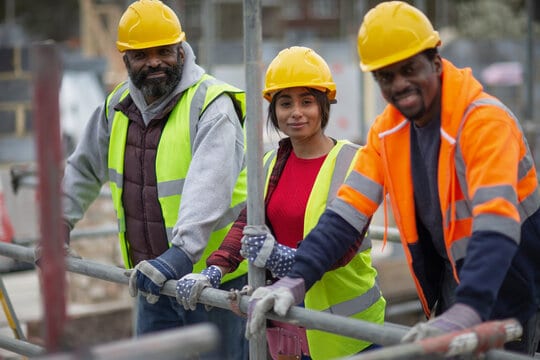 work in construction