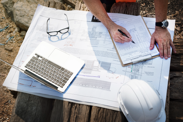 Construction worker with a management nvq